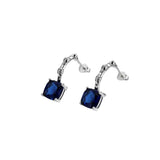 S925 Vintage Silver Embossed Earrings Women's High Sense Jewelry Gift