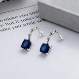 S925 Vintage Silver Embossed Earrings Women's High Sense Jewelry Gift
