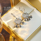 Ethnic Style Bell Earrings Safe Lock Light Personality