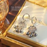 Ethnic Style Bell Earrings Safe Lock Light Personality