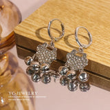 Ethnic Style Bell Earrings Safe Lock Light Personality