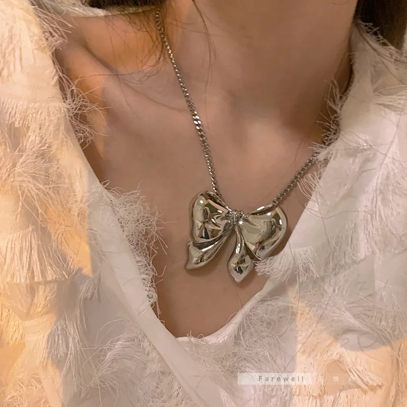 Enamel Butterfly Necklace Collar Choker Women's Alloy Necklaces
