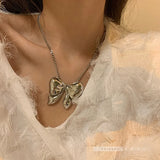Enamel Butterfly Necklace Collar Choker Women's Alloy Necklaces