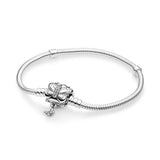 Series Sterling Silver Bracelet with Engraved Logo for Girls