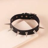 Sexy PU Collar Bound Punk Rock Gothic Neck Chains For Girl Cosplay Choker