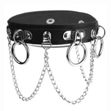 Sexy PU Collar Bound Punk Rock Gothic Neck Chains For Girl Cosplay Choker