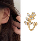 Fairy Butterfly Ear Clips Zircon Ear Cuff Wedding Jewelry