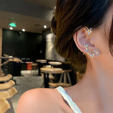 Fairy Butterfly Ear Clips Zircon Ear Cuff Wedding Jewelry