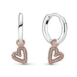 925 Sterling Silver Logo Stud Earrings