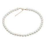 Elegant Pearl Bead Collar Chain Necklace for Women