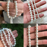 Elegant Pearl Bead Collar Chain Necklace for Women