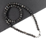Tiger Eye Bead Necklace 6mm Strand Men's Jewelry Gift