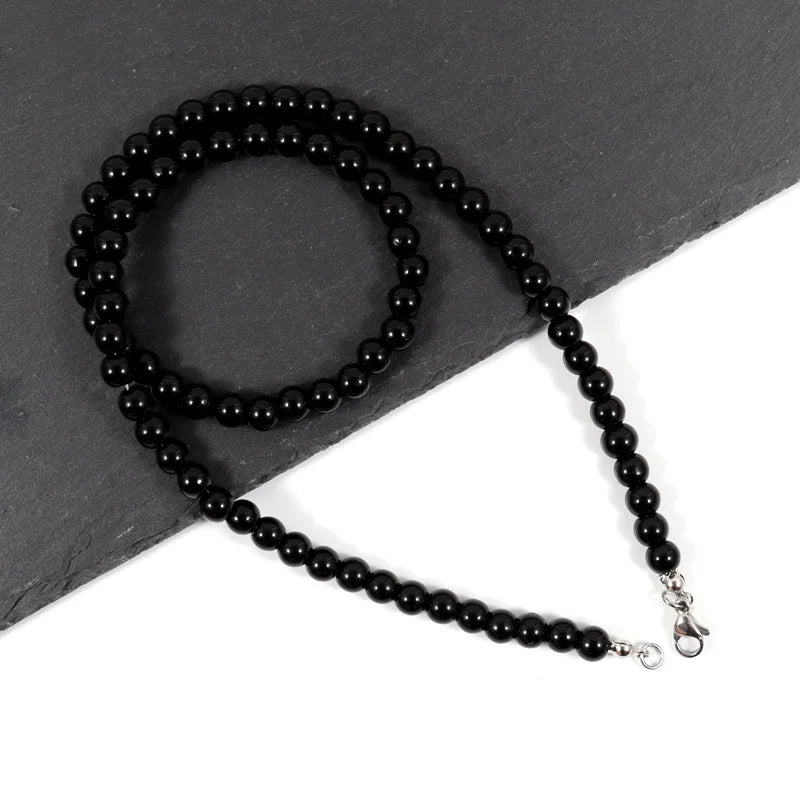 Tiger Eye Bead Necklace 6mm Strand Men's Jewelry Gift