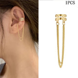 Leaves Clip Earrings for Women Men Non-Piercing Ear Ear Clip Set