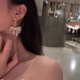 Retro S925 Silver Pearl Earrings High-end Temperament