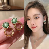 Retro S925 Silver Pearl Earrings High-end Temperament