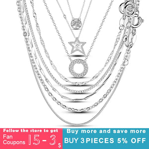 Double Circle O Chain Infinity Snake Chain Necklace For Anniversary