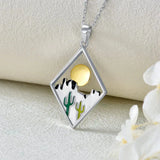Wind Sun Cactus Women's Necklace Personality Jewelry