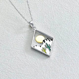 Wind Sun Cactus Women's Necklace Personality Jewelry