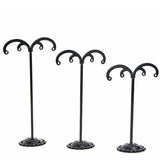 3 Pcs Metal Earrings Display Rack Stand Jewelry Organizer Holder