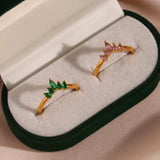 Dainty CZ Ring Stainless Steel Jewelry For Women Christmas Gift