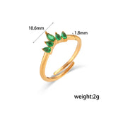 Dainty CZ Ring Stainless Steel Jewelry For Women Christmas Gift
