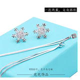 Snowflake Tassel Earrings Long Pearl Engagement Anniversary Earrings
