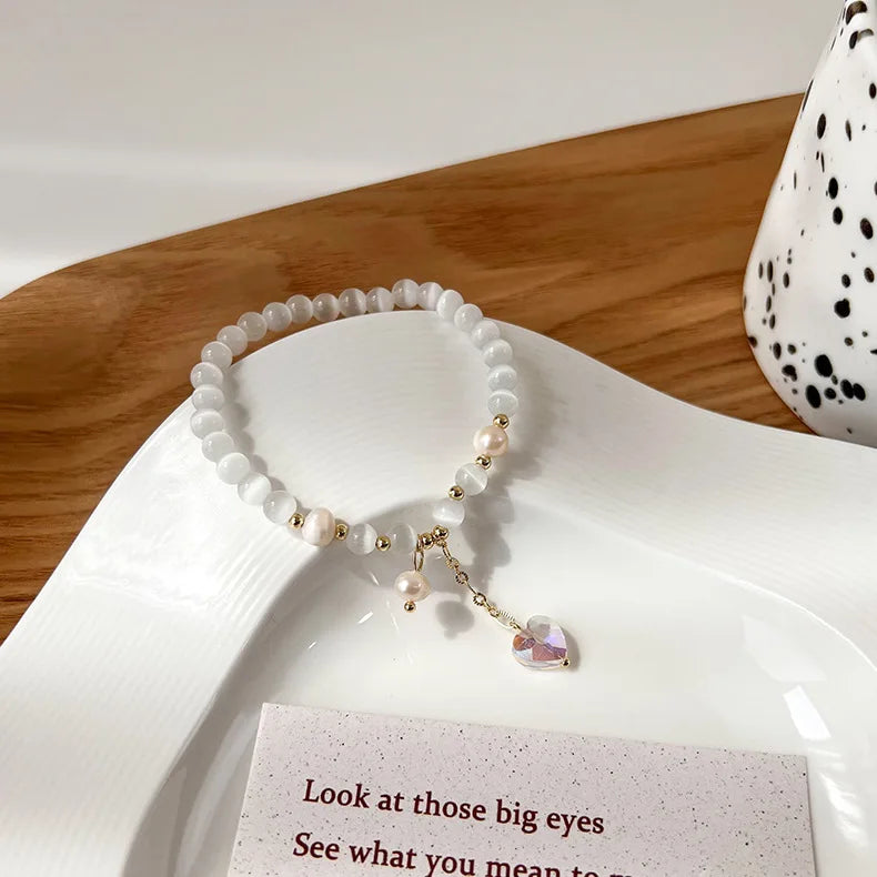 Opal Love Pearl Bracelet for Women