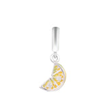 Lemon Slice 925 Silver Dangle for Beads Bracelets DIY