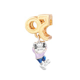Spring 50th Anniversary Mouse Charm Sterling Silver Beads Jewelry Making