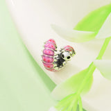 Spring Curled Caterpillar Charm Silver Beads for Jewelry Making