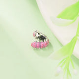 Spring Curled Caterpillar Charm Silver Beads for Jewelry Making