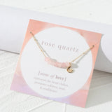 Spring Chain Pink Quartz Stone Necklace Women Short Necklace