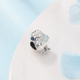 Spring Chick Charm Silver Beads for Jewelry Making