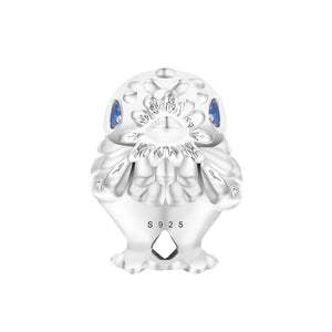 Spring Chick Charm Silver Beads for Jewelry Making