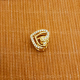 Spring Sparkling Entwined Hearts Charm Beaded Jewelry Year's Gift