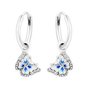 Spring Silver Earrings 100% Sterling Silver Hoops