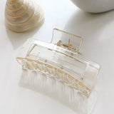 Large Square Hair Clips for Women Plastic Hair Claw