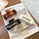 Large Square Hair Clips for Women Plastic Hair Claw