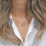 Romantic Shell Love Necklace Stainless Steel 18K Plated Mother OF Pearl Heart
