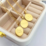 Stainless Steel Lucky 11:11 Spirit Words Necklace