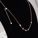 Stainless Steel Necklace Clover 18K Plated Jewelry Women