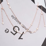 Stainless Steel Necklace Clover 18K Plated Jewelry Women