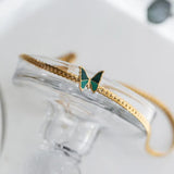 Stainless Steel Butterfly Charm Choker Necklace Anklet