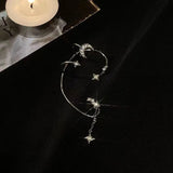 Star Moon Earrings No Piercing Shining Zircon Earring Sale