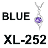 S925 Key Pendant Diamond Heart Necklace Girls Jewelry Party Wedding Gift