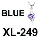 S925 Key Pendant Diamond Heart Necklace Girls Jewelry Party Wedding Gift