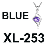 S925 Key Pendant Diamond Heart Necklace Girls Jewelry Party Wedding Gift