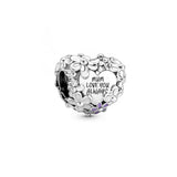 925 Silver Mother & Puppy Love Infinity Heart Pendant