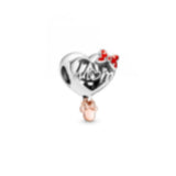 925 Silver Mother & Puppy Love Infinity Heart Pendant